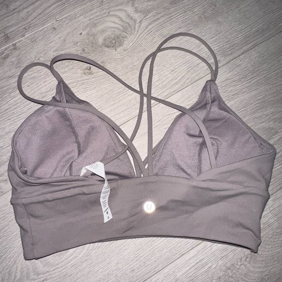 Lululemon Strappy Sports Bra, Grey, Size 8, Never worn - Picture 2 of 4